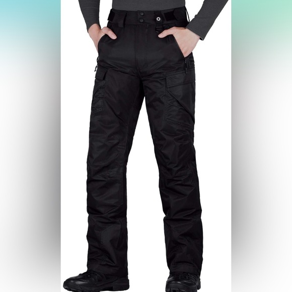 FREE SOLDIER Men's Waterproof Snow Insulated Pants Winter Skiing Snowboarding - Picture 4 of 11